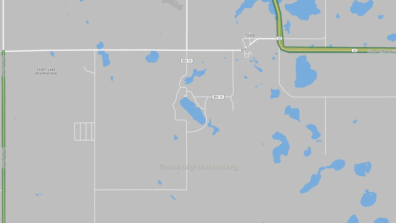 58379, ND Map of Noise Levels in 58379