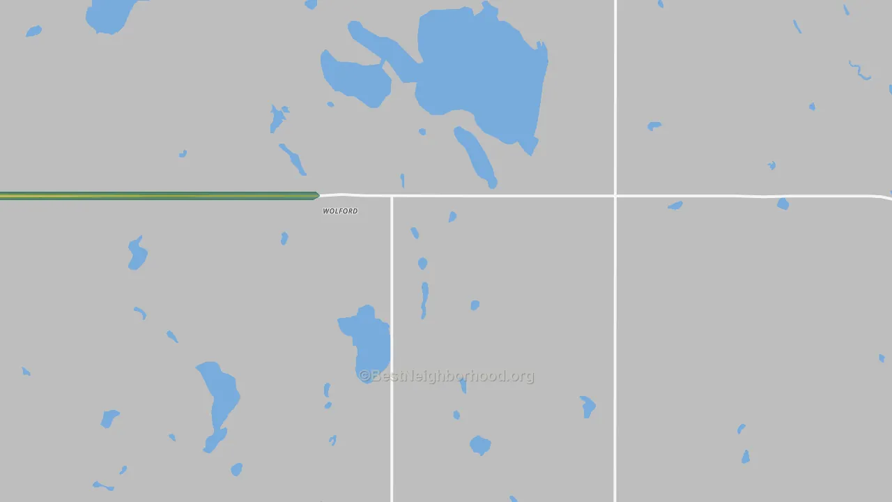 58385, ND Map of Noise Levels in 58385