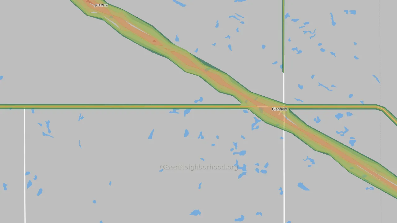 58443, ND Map of Noise Levels in 58443