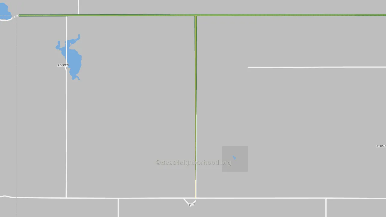 58454, ND Map of Noise Levels in 58454