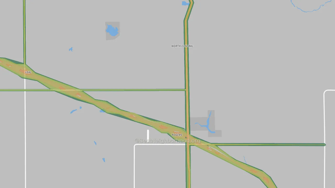 58479, ND Map of Noise Levels in 58479