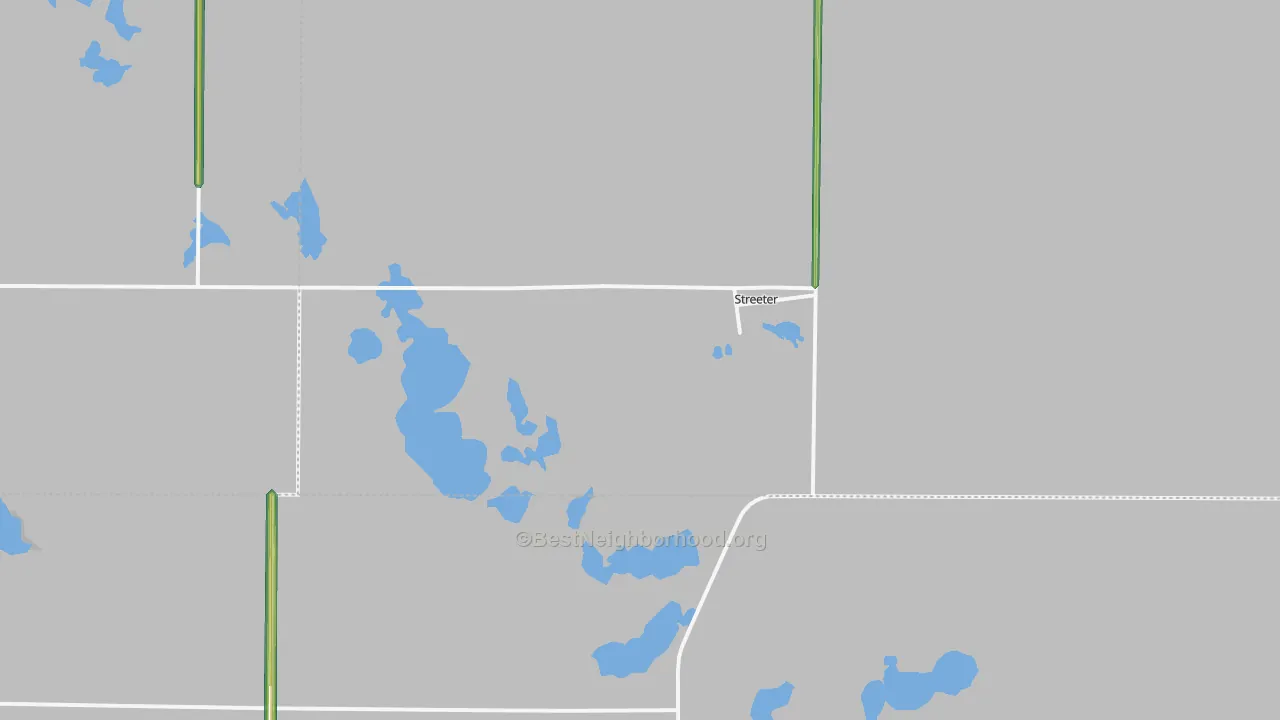 58483, ND Map of Noise Levels in 58483