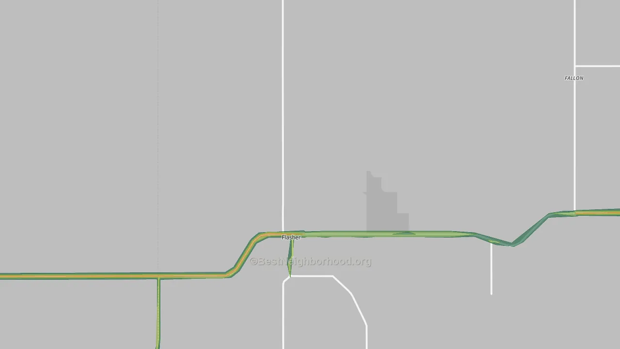 58535, ND Map of Noise Levels in 58535