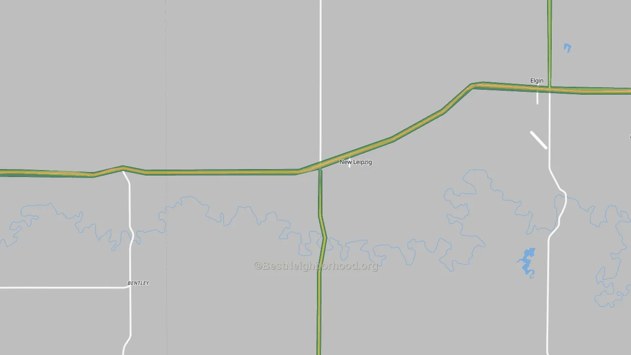 58562, ND Map of Noise Levels in 58562