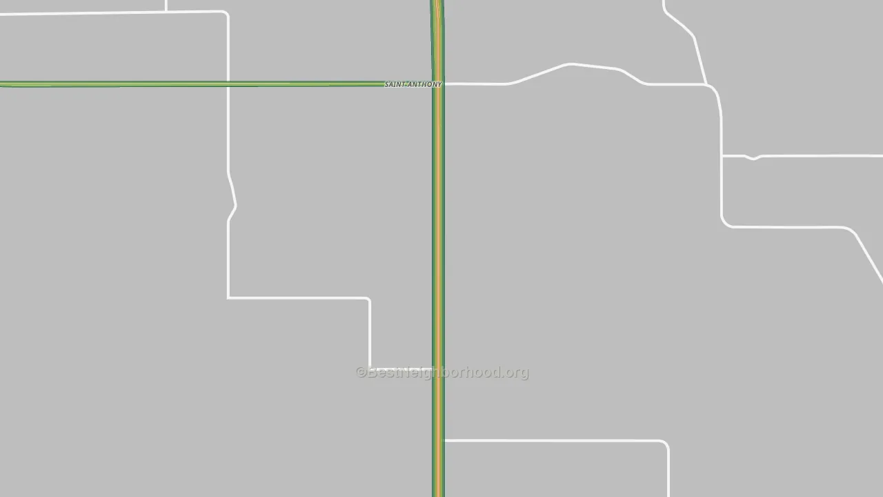 58566, ND Map of Noise Levels in 58566