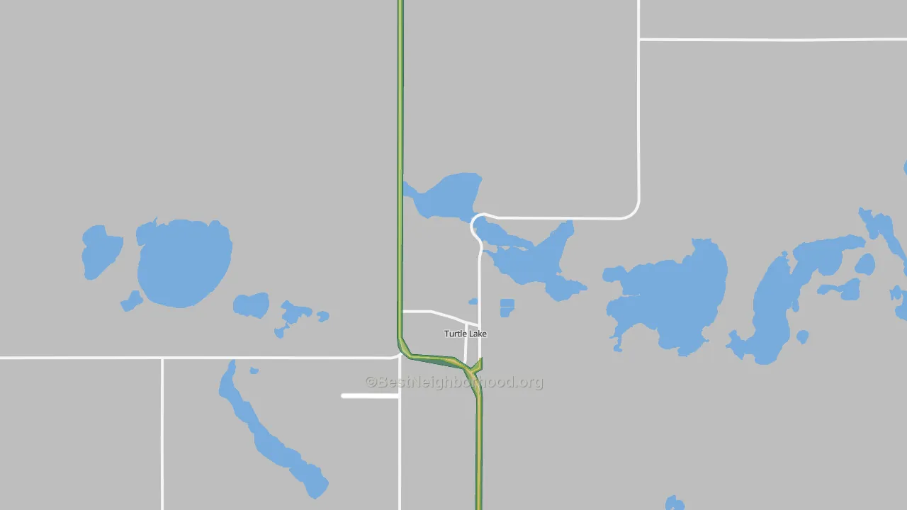 58575, ND Map of Noise Levels in 58575