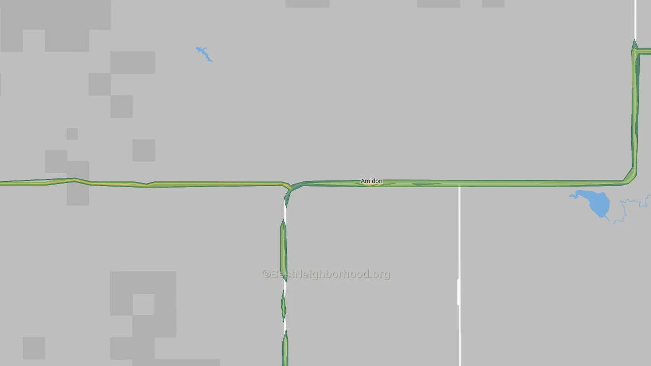 58620, ND Map of Noise Levels in 58620