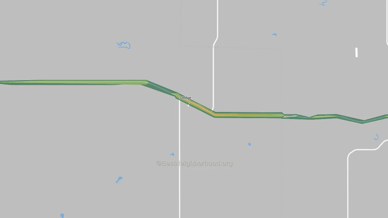 58625, ND Map of Noise Levels in 58625