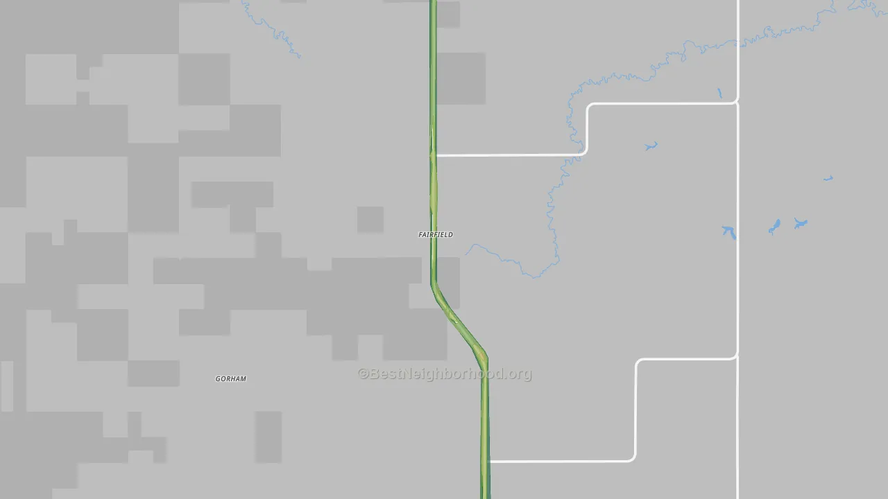 58627, ND Map of Noise Levels in 58627