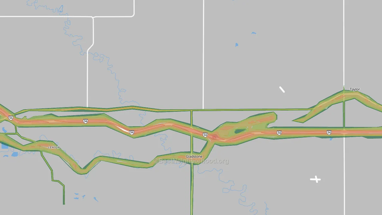 58630, ND Map of Noise Levels in 58630