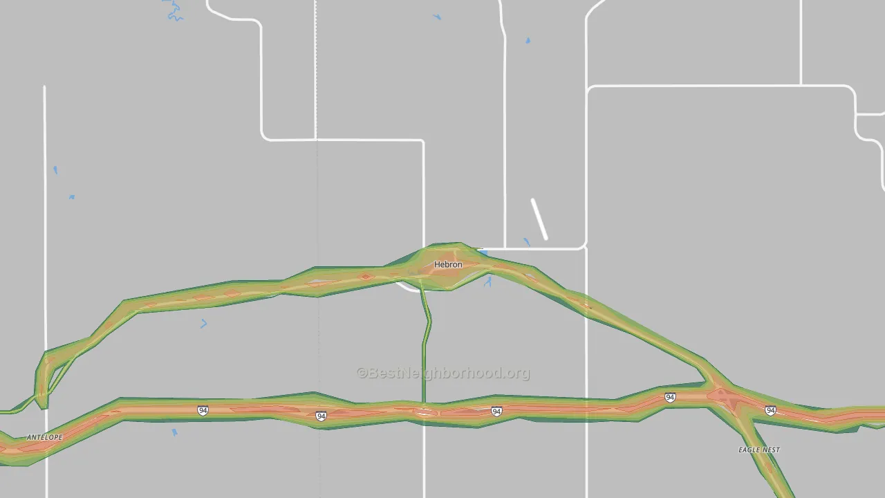 58638, ND Map of Noise Levels in 58638