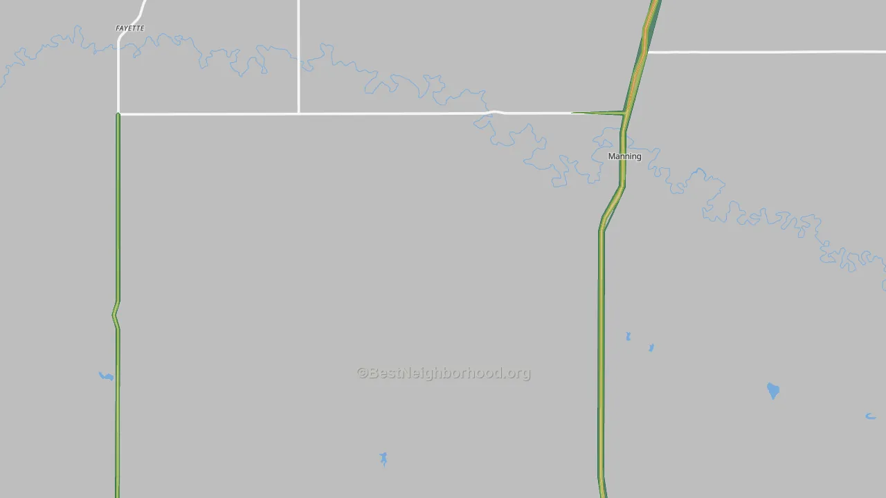 58642, ND Map of Noise Levels in 58642