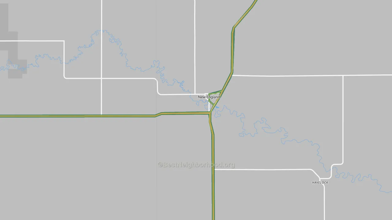 58647, ND Map of Noise Levels in 58647