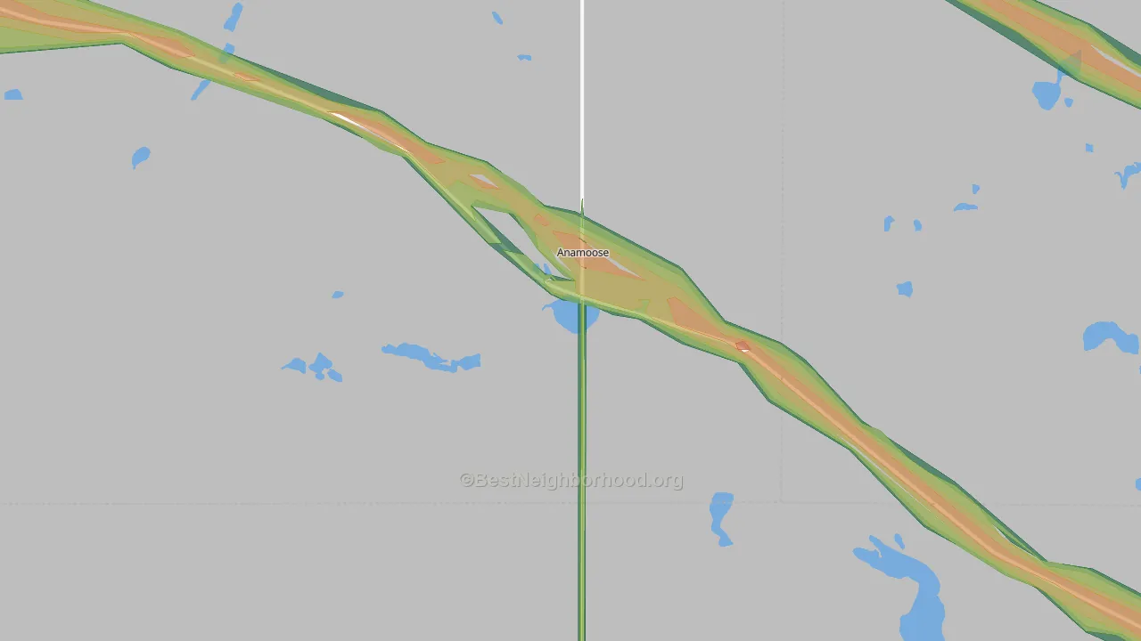 58710, ND Map of Noise Levels in 58710