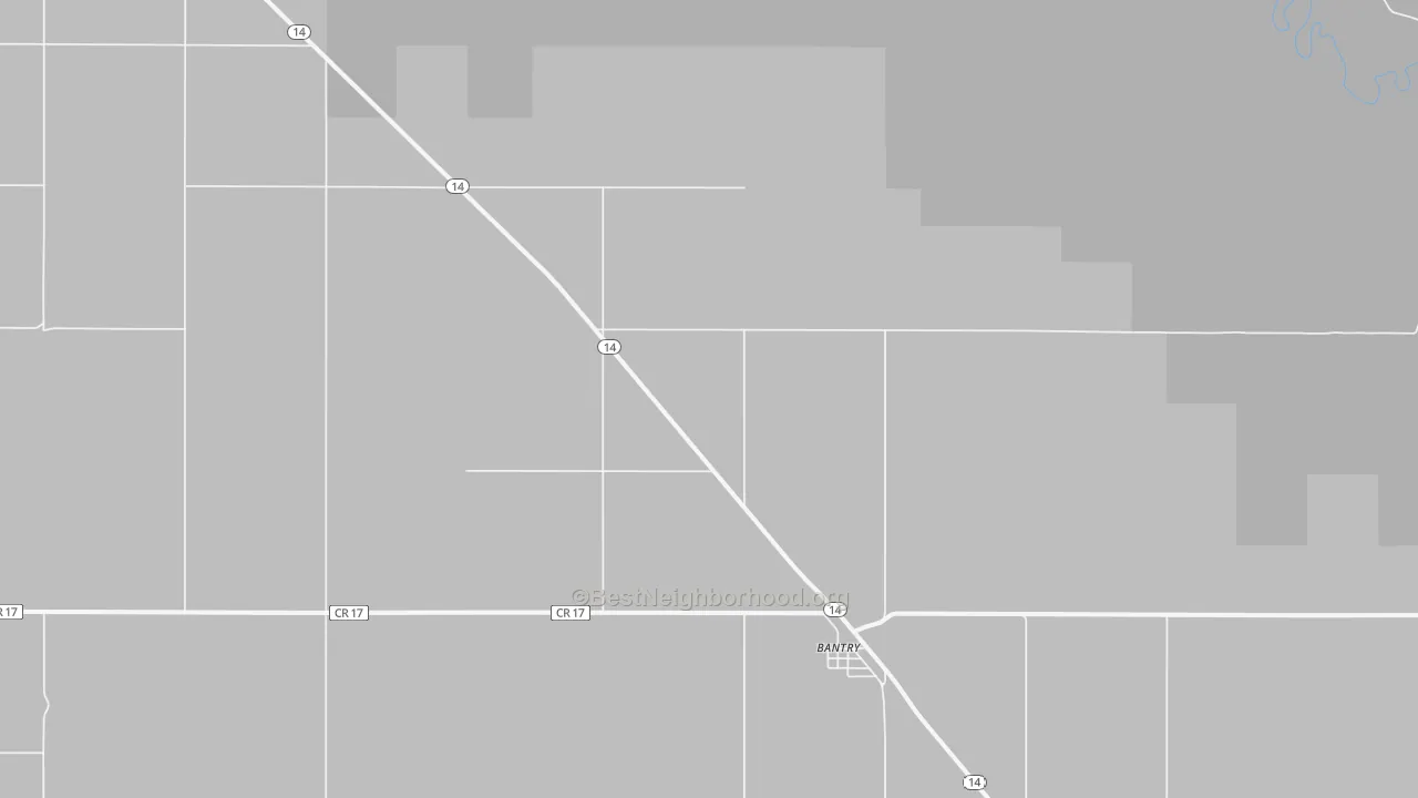 58713, ND Map of Noise Levels in 58713