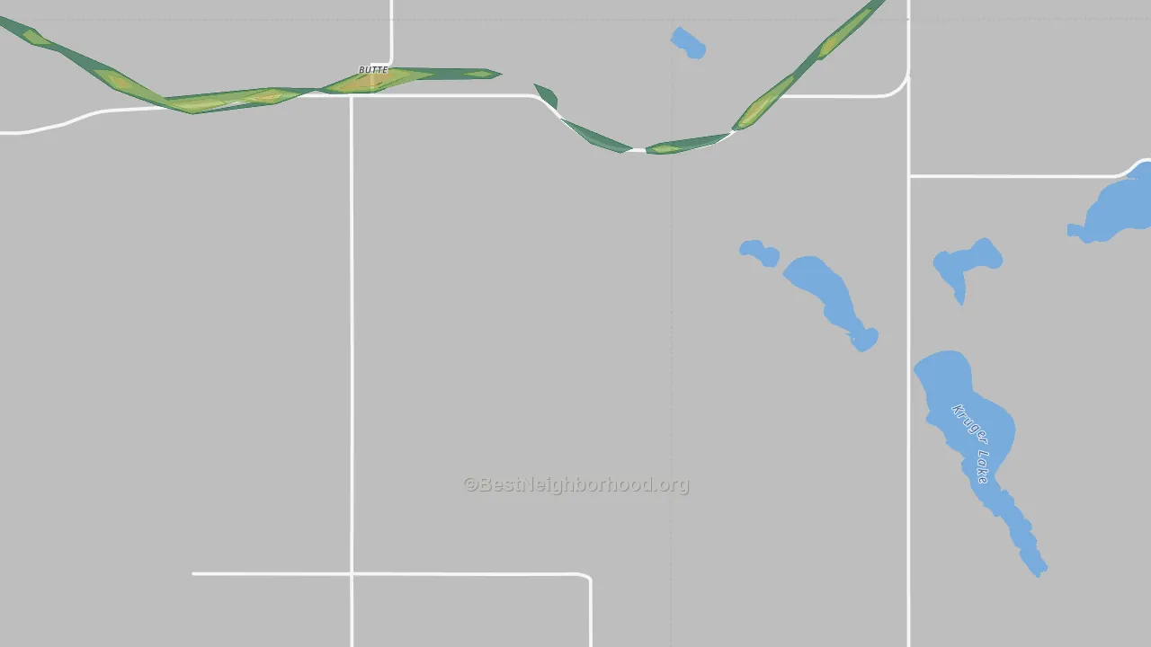 58723, ND Map of Noise Levels in 58723