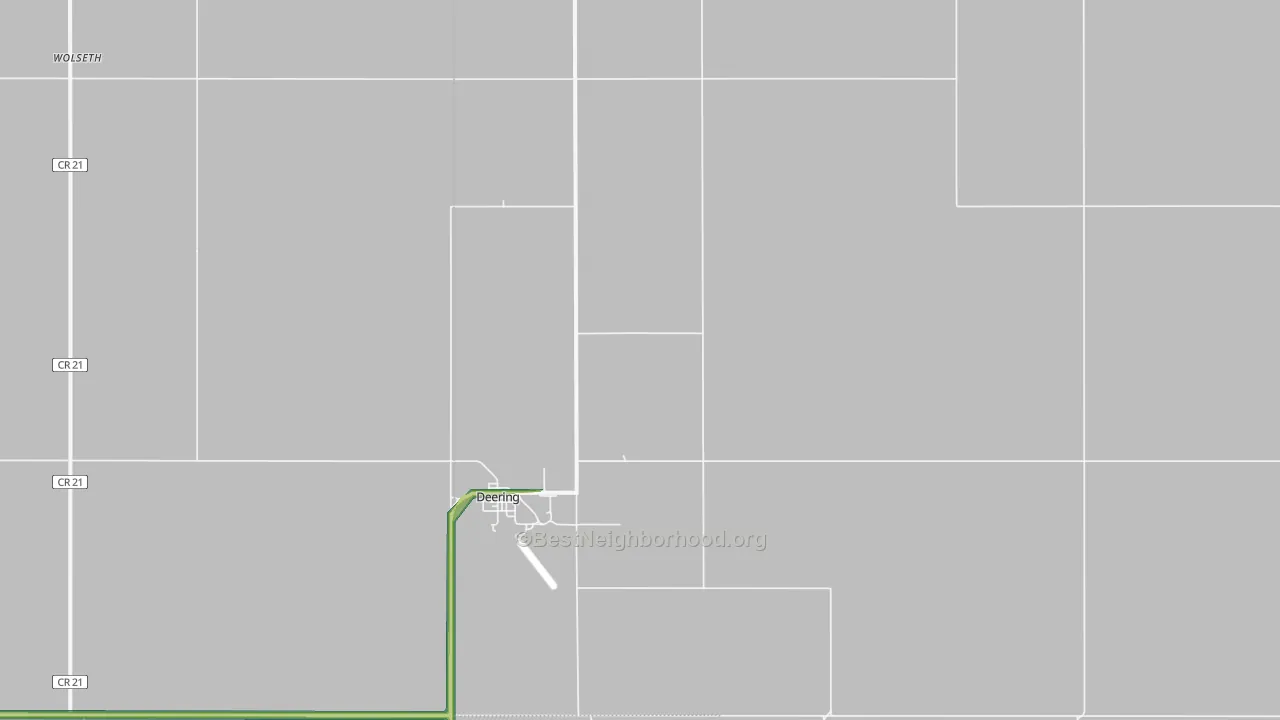 58731, ND Map of Noise Levels in 58731