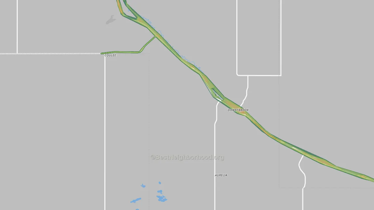 58734, ND Map of Noise Levels in 58734