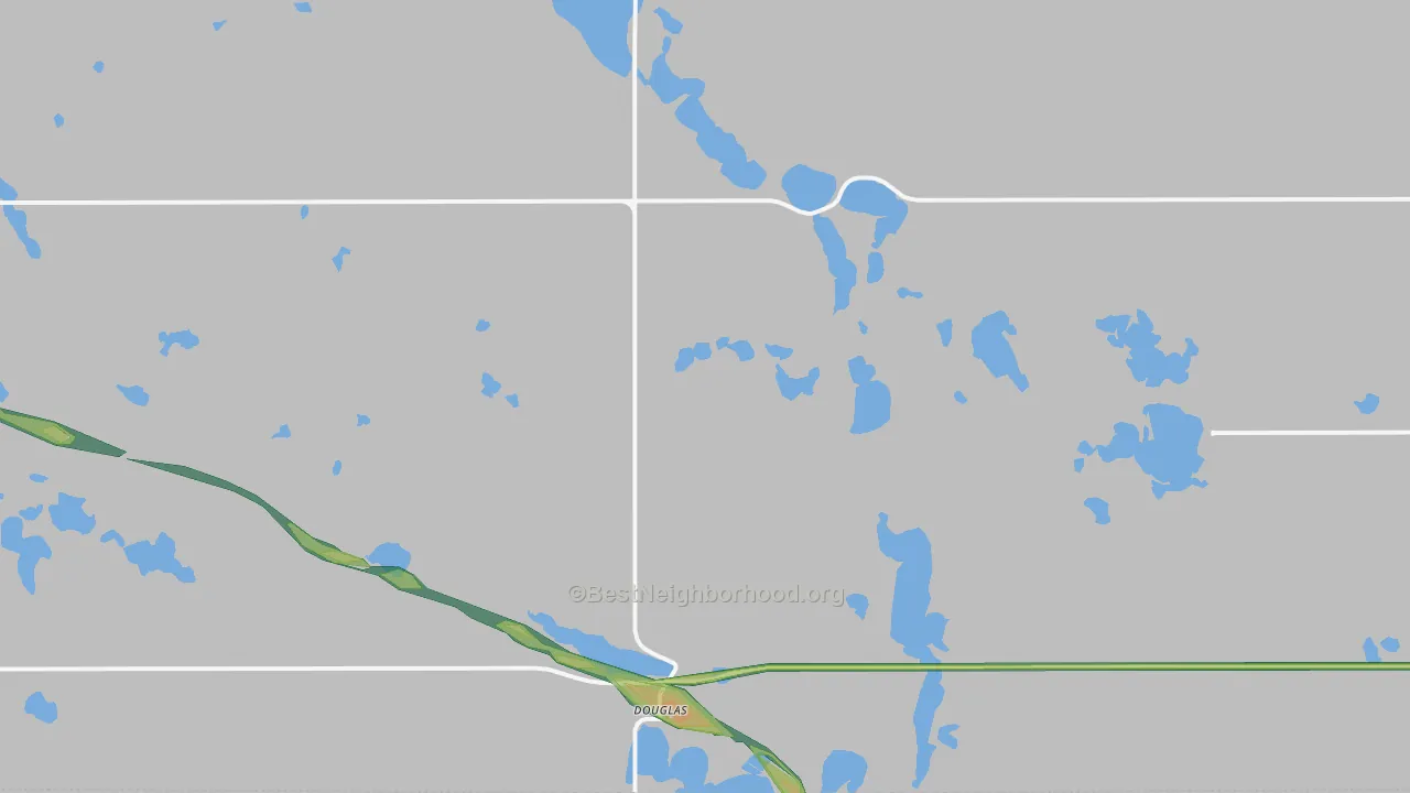 58735, ND Map of Noise Levels in 58735