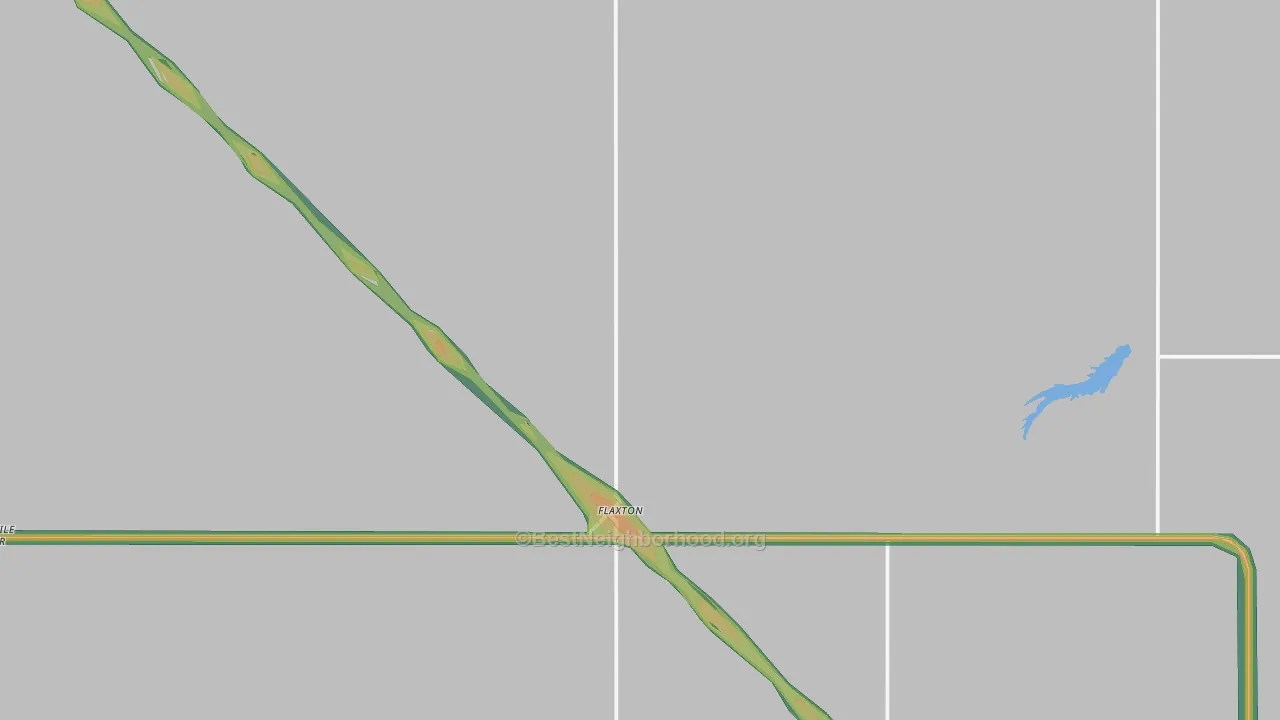 58737, ND Map of Noise Levels in 58737