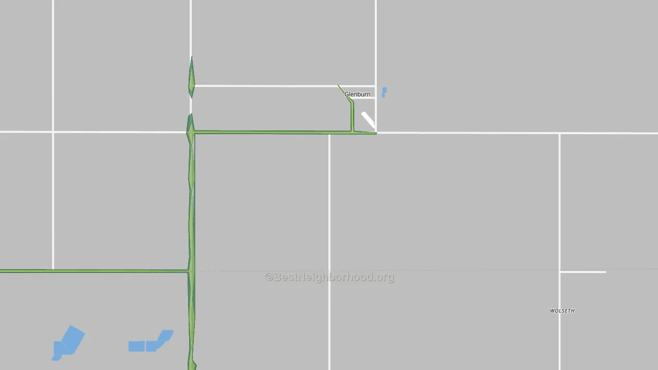 58740, ND Map of Noise Levels in 58740