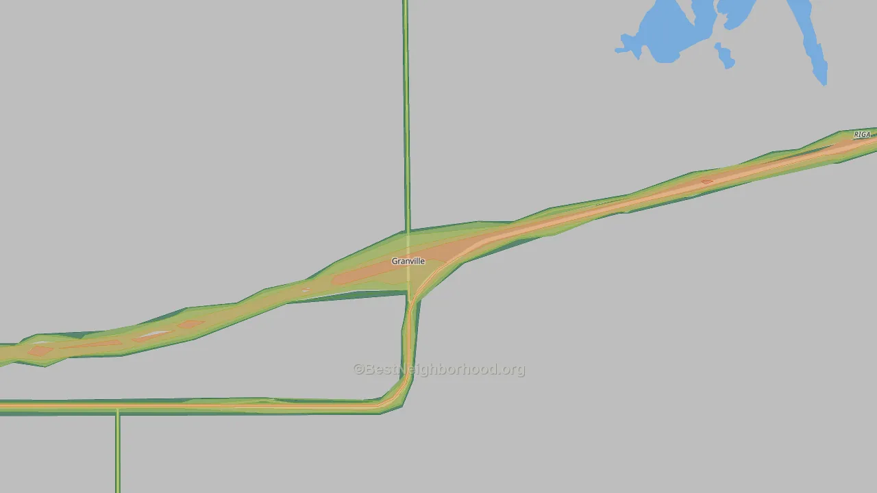 58741, ND Map of Noise Levels in 58741