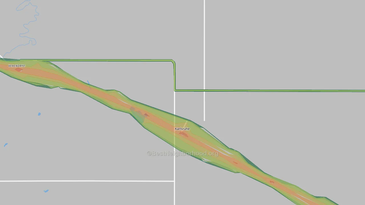 58744, ND Map of Noise Levels in 58744