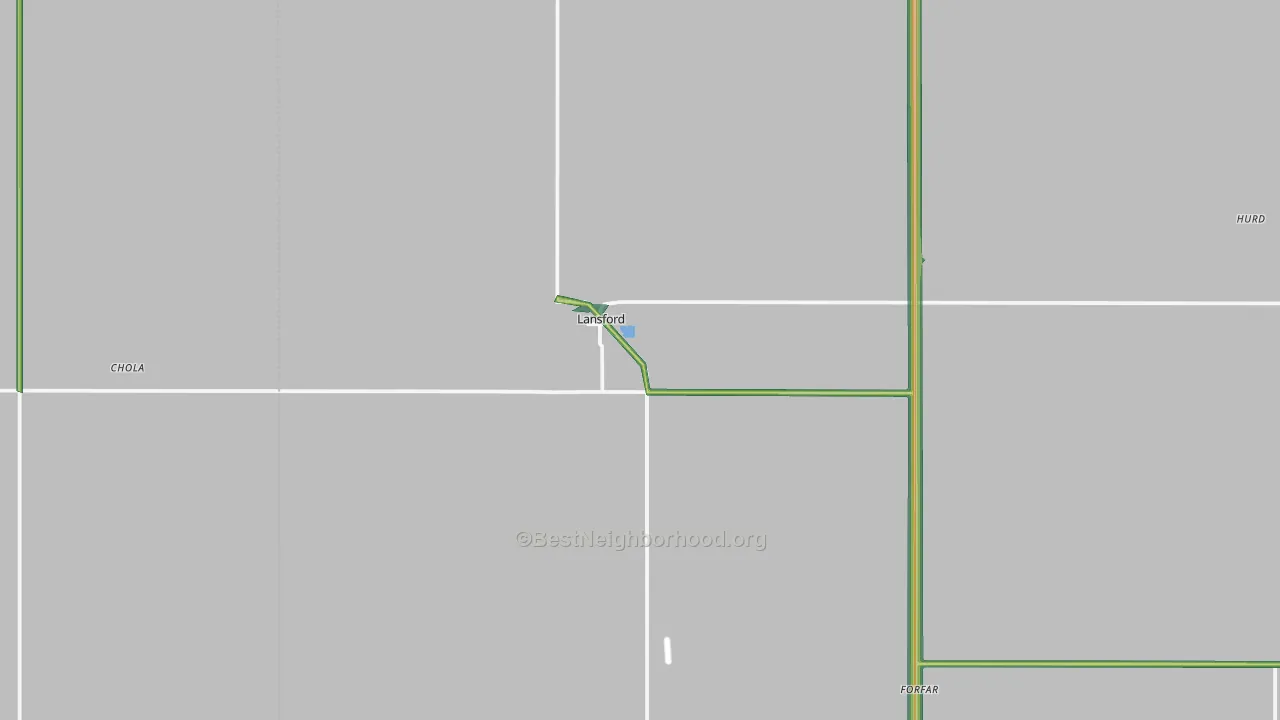 58750, ND Map of Noise Levels in 58750
