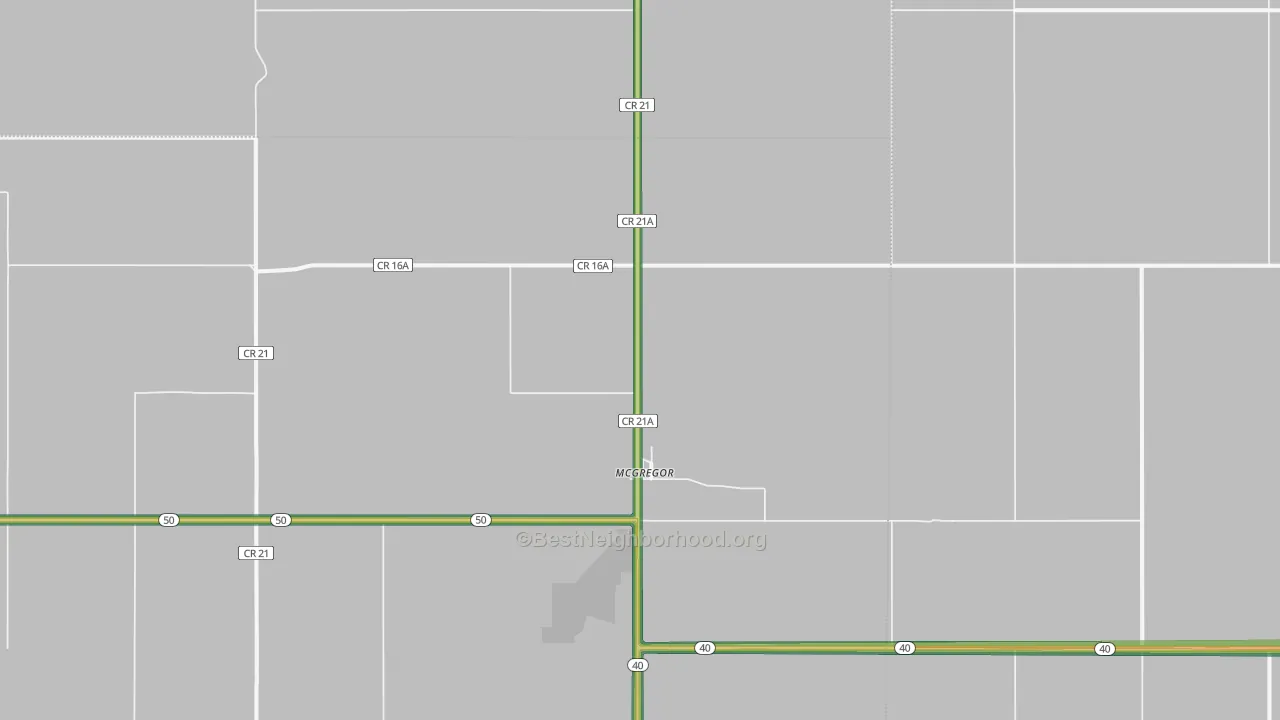 58755, ND Map of Noise Levels in 58755