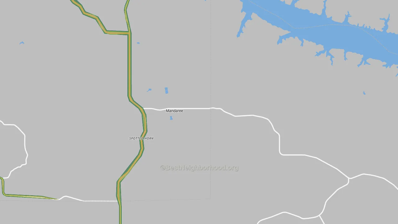 58757, ND Map of Noise Levels in 58757