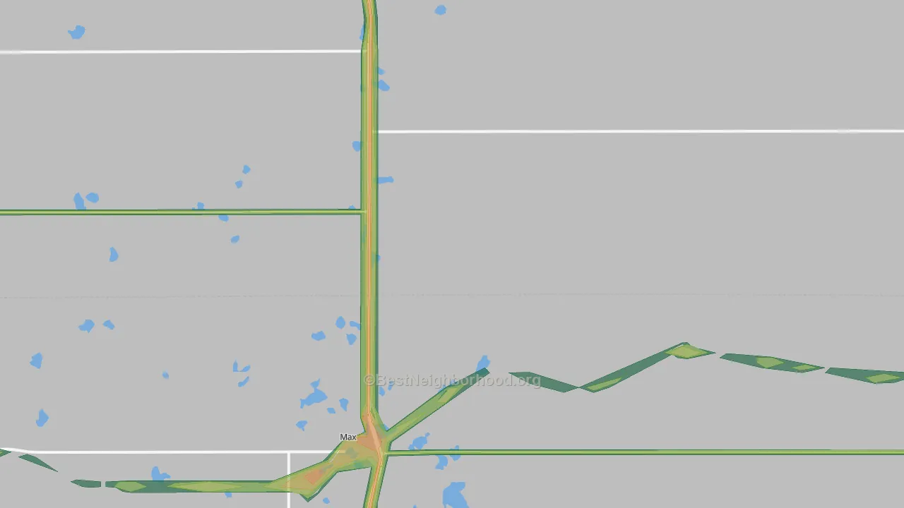 58759, ND Map of Noise Levels in 58759