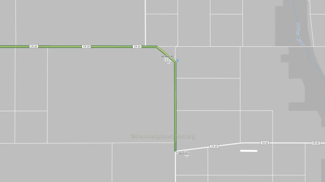 58762, ND Map of Noise Levels in 58762