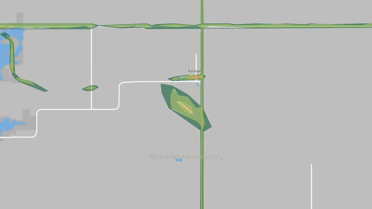 58770, ND Map of Noise Levels in 58770