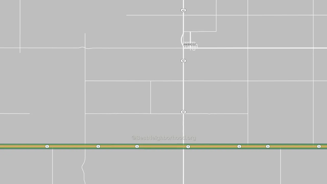 58833, ND Map of Noise Levels in 58833