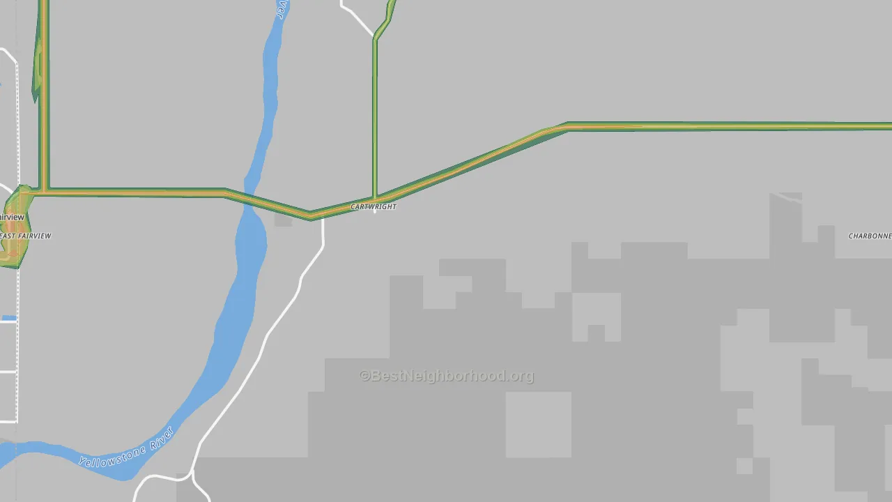 58838, ND Map of Noise Levels in 58838