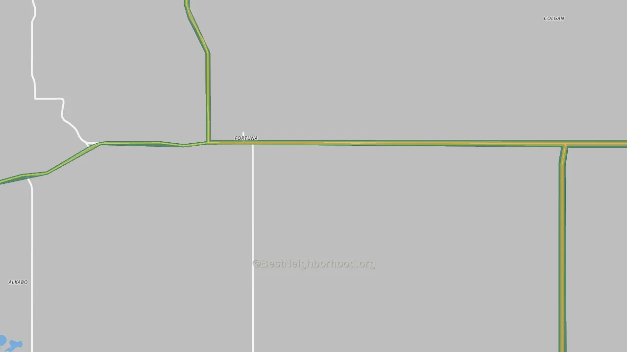 58844, ND Map of Noise Levels in 58844