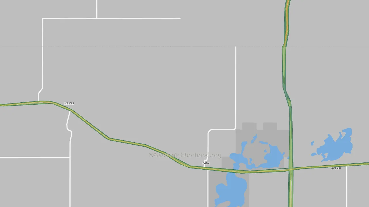 58856, ND Map of Noise Levels in 58856
