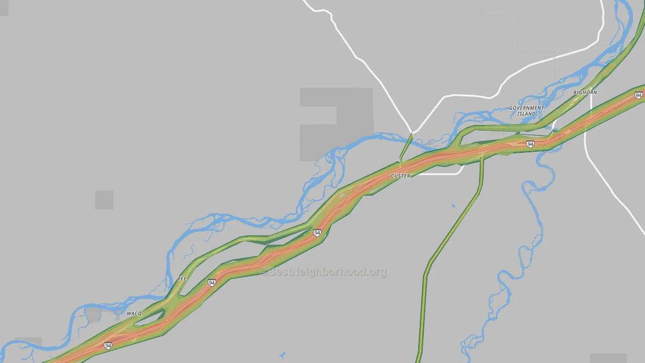 59024, MT Map of Noise Levels in 59024