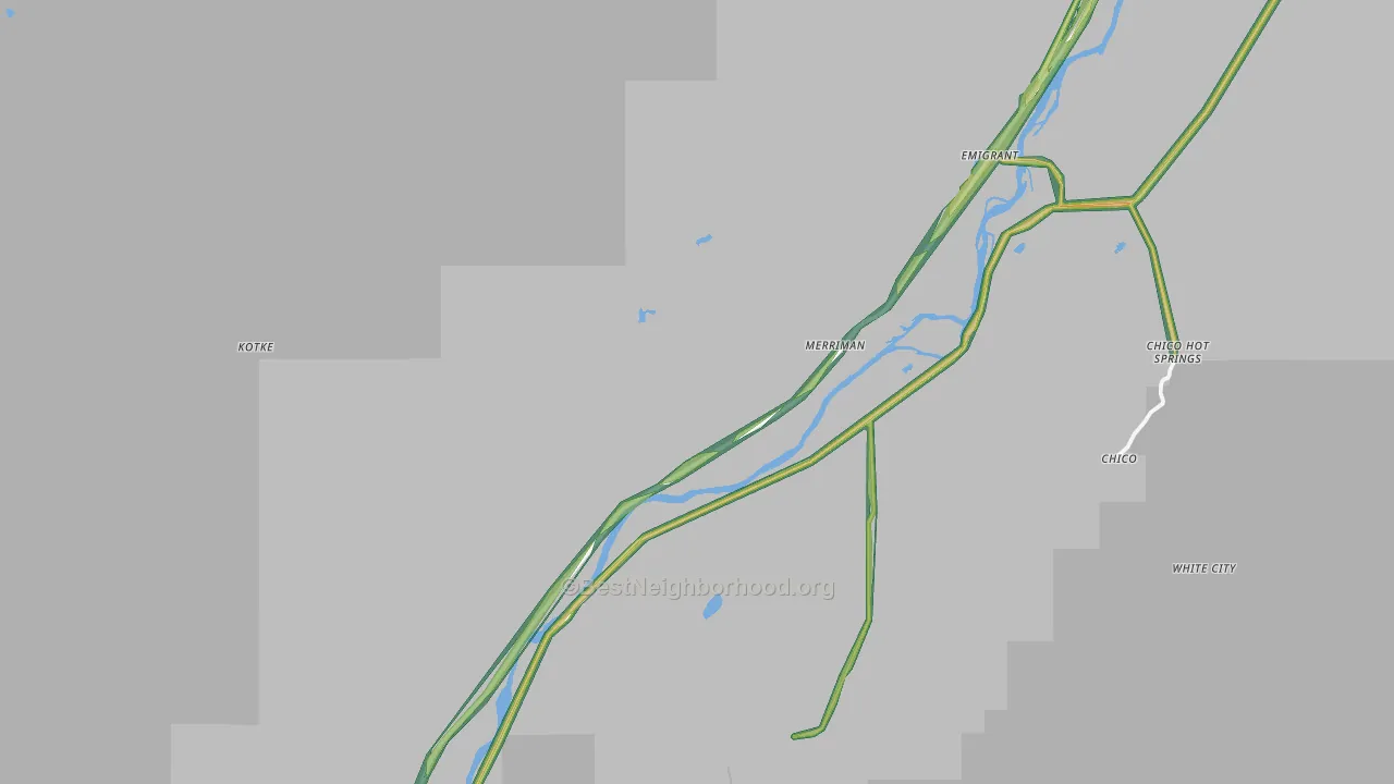 59027, MT Map of Noise Levels in 59027
