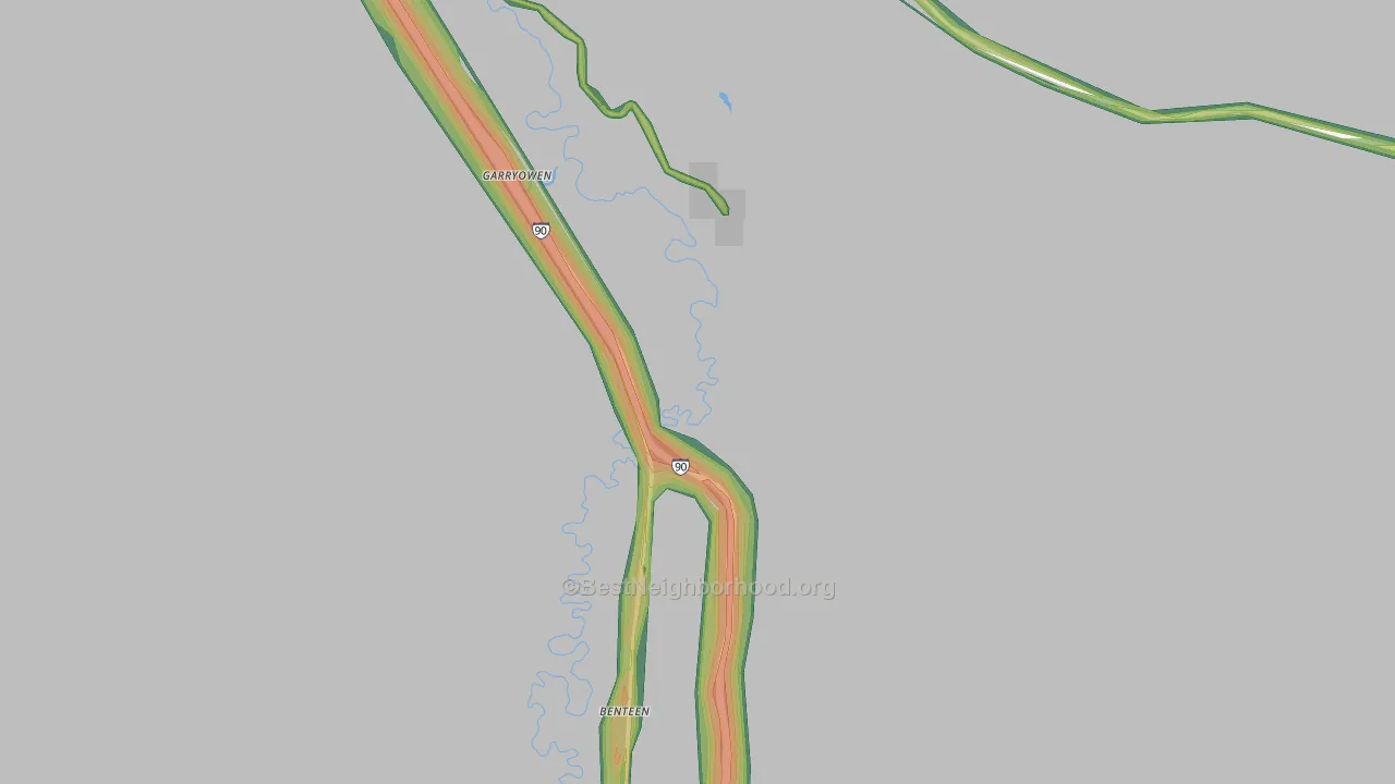 59031, MT Map of Noise Levels in 59031