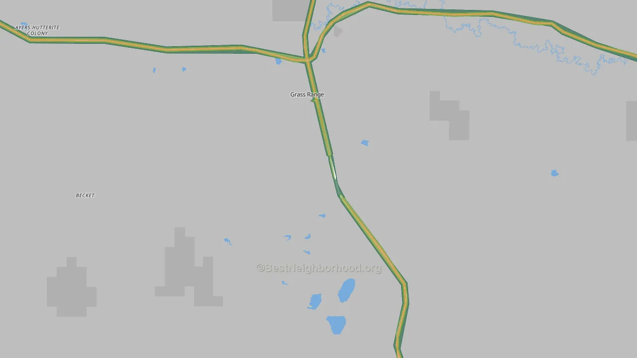 59032, MT Map of Noise Levels in 59032