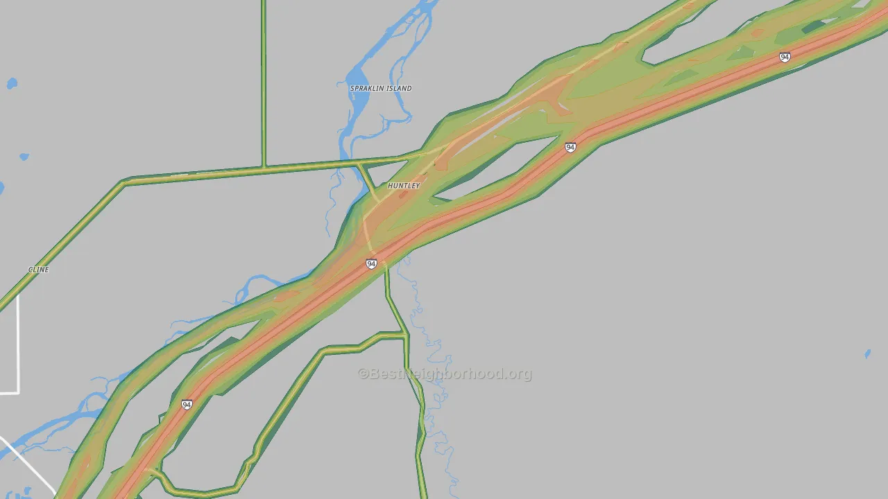 59037, MT Map of Noise Levels in 59037