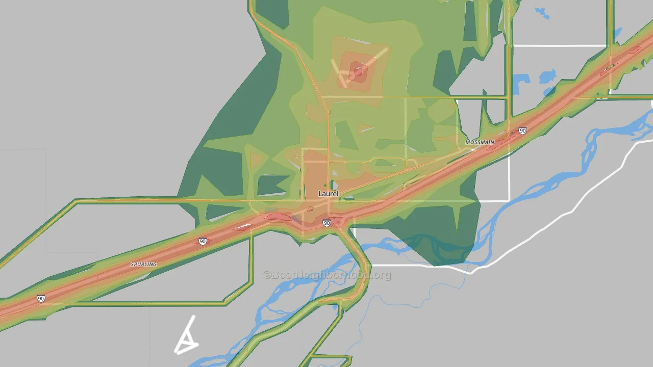 59044, MT Map of Noise Levels in 59044