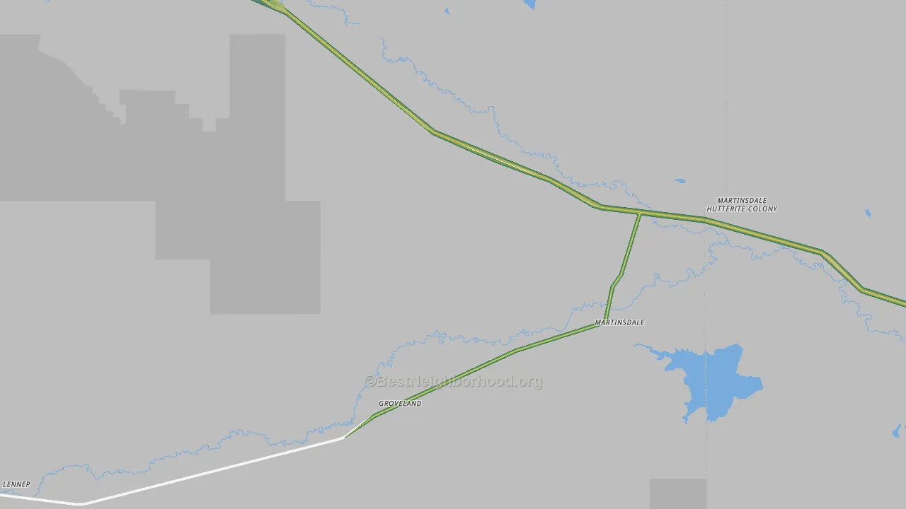 59053, MT Map of Noise Levels in 59053