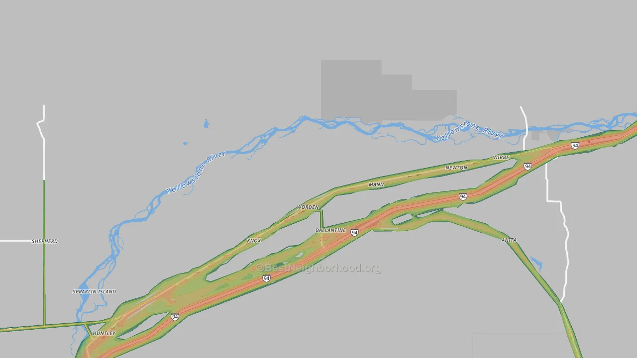 59088, MT Map of Noise Levels in 59088