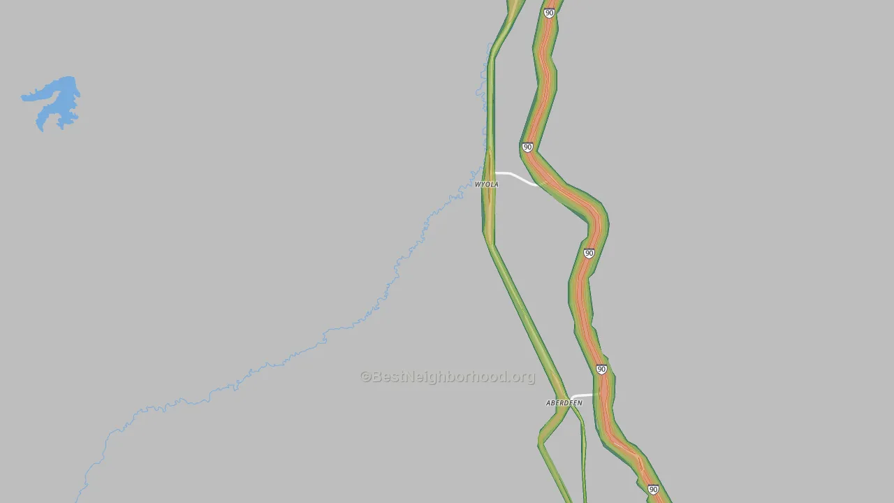 59089, MT Map of Noise Levels in 59089