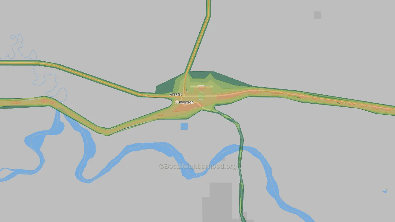 59218, MT Map of Noise Levels in 59218