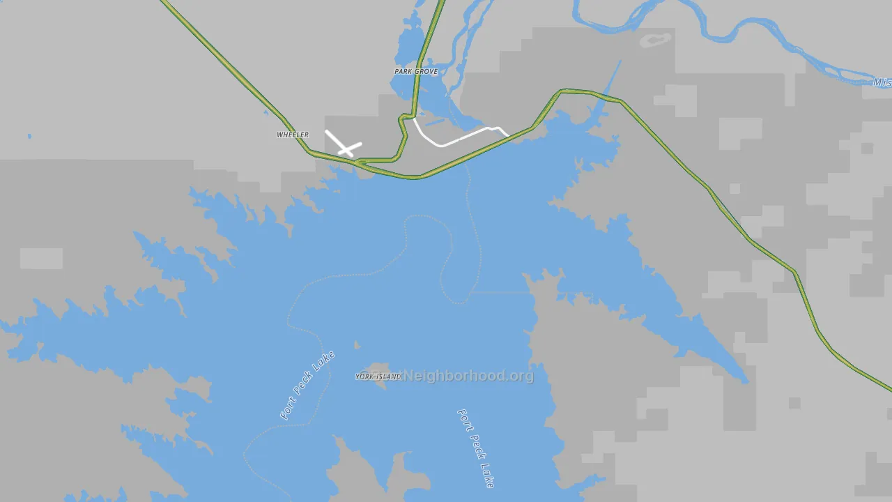 59223, MT Map of Noise Levels in 59223