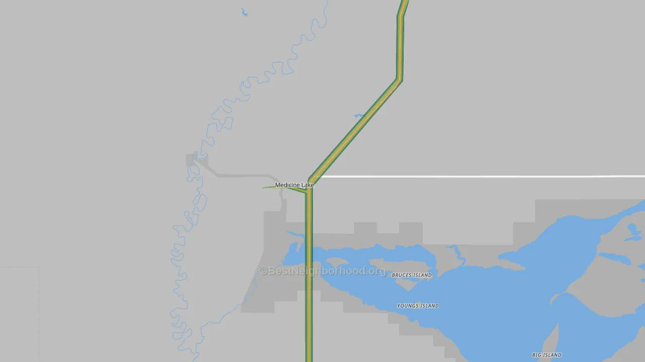 59247, MT Map of Noise Levels in 59247