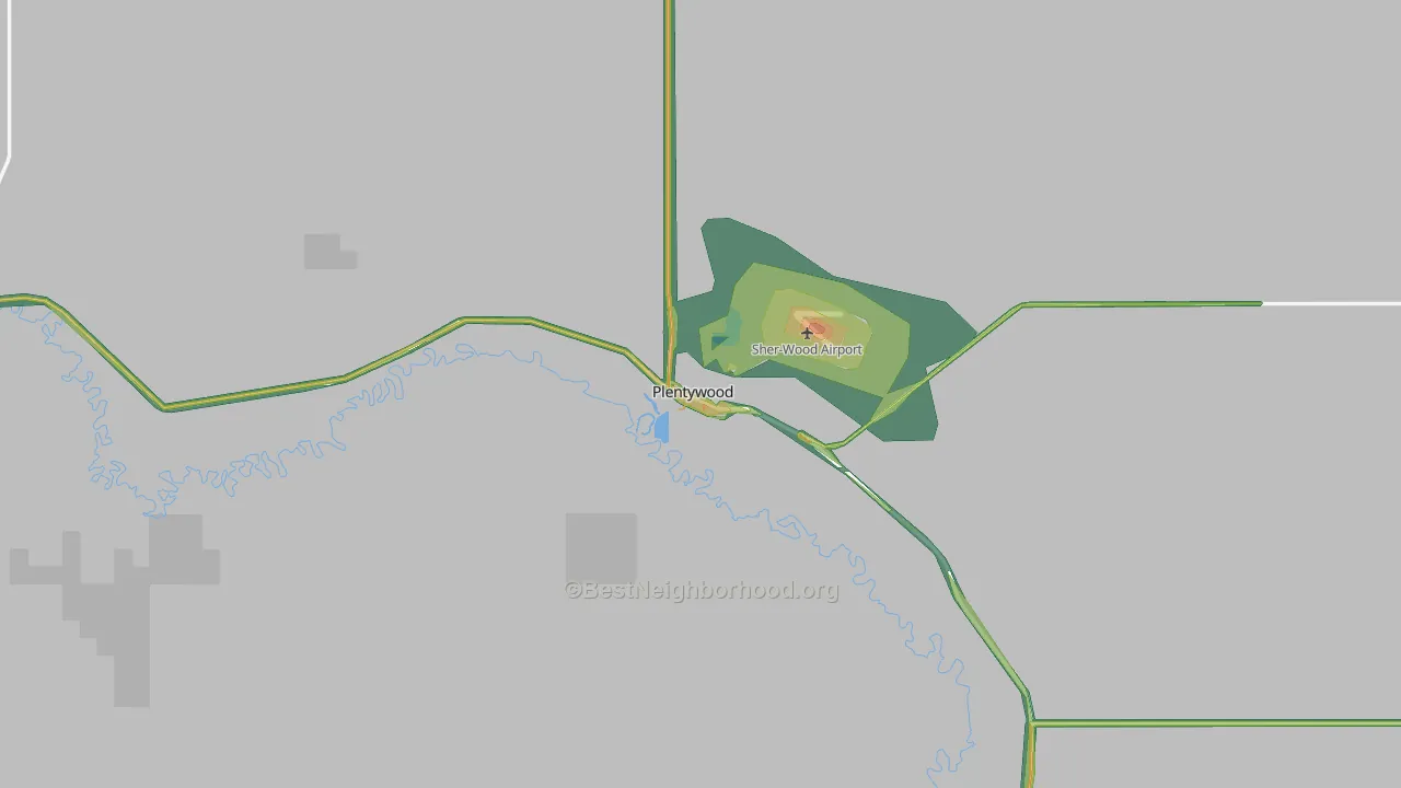59254, MT Map of Noise Levels in 59254